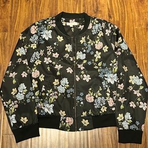 Floral Bomber Jacket